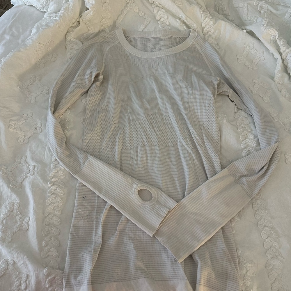 White Long Sleeve Swiftly Tech